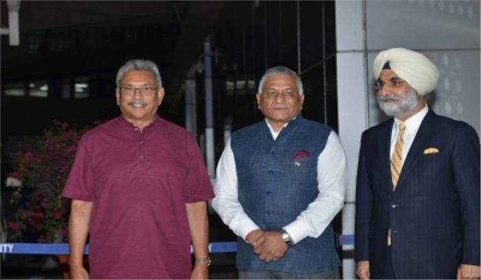 श्रीलंका के नवनिर्वाचित राष्ट्रपति भारत पहुंचे 