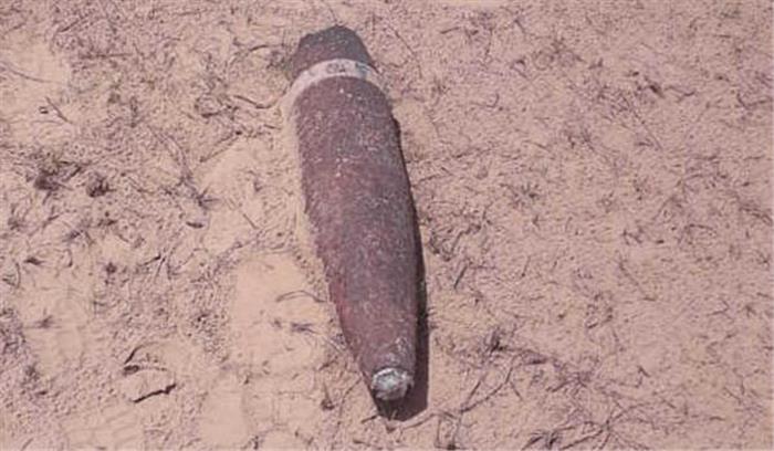 श्रीगंगानगर जिले में खेत में दबे रॉकेट लॉन्चर बम मिले