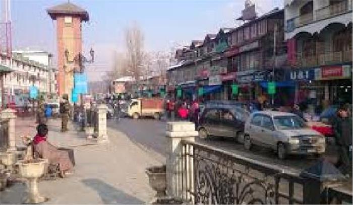 श्रीनगर: मुख्य बाजार लाल चौक  में तलाशी अभियान