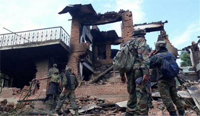 पुलवामा मुठभेड़ में चार आतंकवादी ढेर