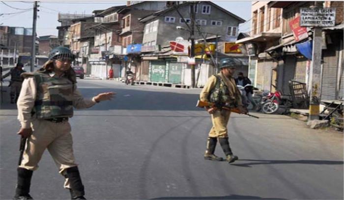 श्रीनगर: आहूत बंद के मद्देनजर शहर के कुछ हिस्सों में लगा प्रतिबंध