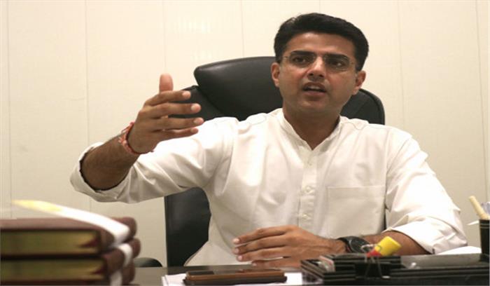 राज्य प्रमुख के पद से हटाए जाने के बाद पहली बार कांग्रेस कार्यालय पहुंचे पायलट