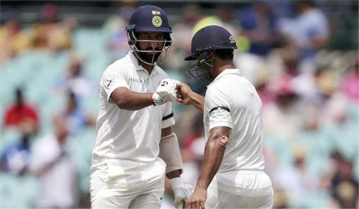 सिडनी टेस्ट : भारत ने 2 विकेट पर  बनाए 177 रन