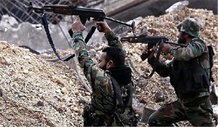 सीरिया : आतंकी हमले 28 सैनिकों की मौत