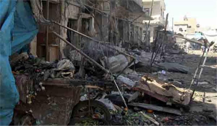 सीरिया: विद्रोहियों को निशाना बनाकर किए हवाई हमले में 29 लोगों की मौत