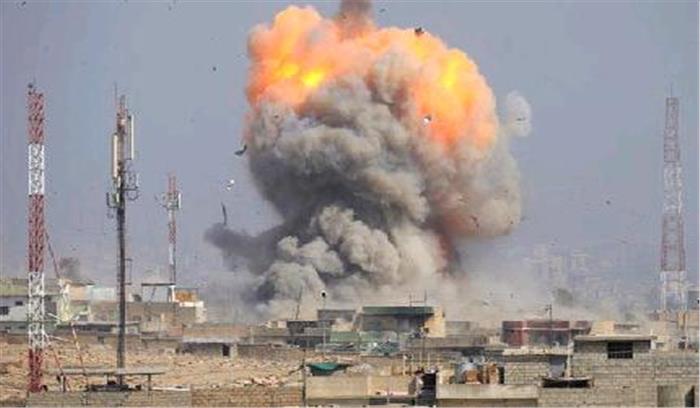 सीरियाई हवाई हमले में 43 की मौत