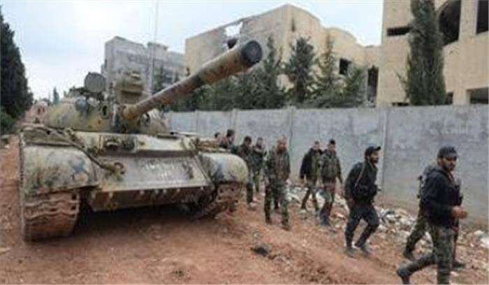 सीरियाई सेना ने पूर्वी गोता में एक बड़ी जीत की घोषणा की