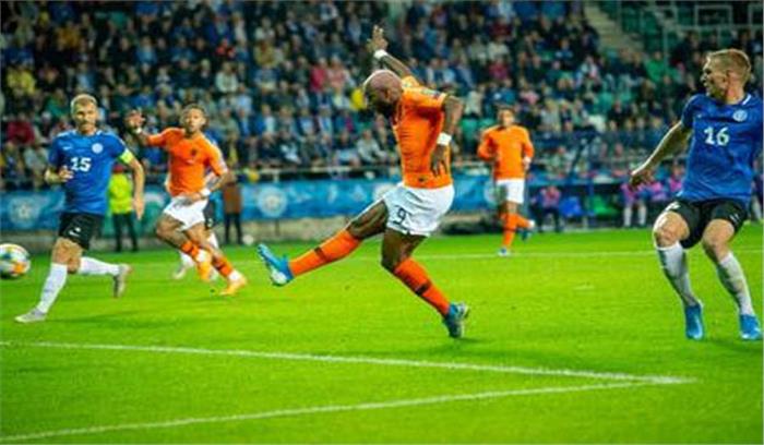 यूरो क्वालीफायर्स : नीदरलैंड्स ने एस्टोनिया को 4-0 से हराया