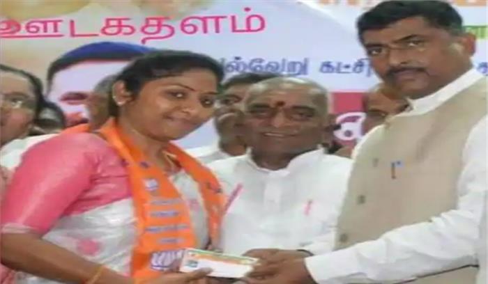 तमिलनाडु : वीरप्पन की बेटी भाजपा में शामिल