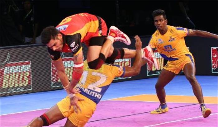 प्रो कबड्डी लीग : तमिल थलाइवाज ने जीत के साथ खोला अपना खाता