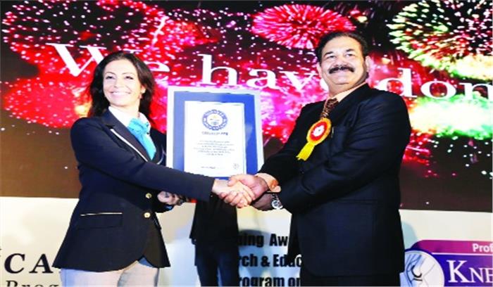 अनिल अरोड़ा गिनीज वर्ल्ड रिकॉर्ड्स से सम्मानित