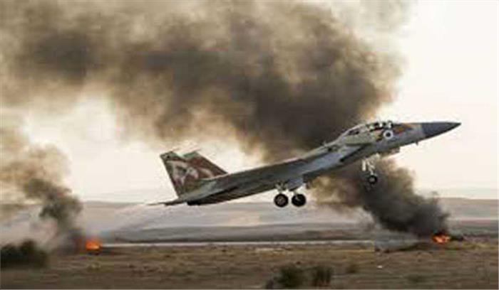 इजराइल ने गाज़ा में किया जवाबी हवाई हमला