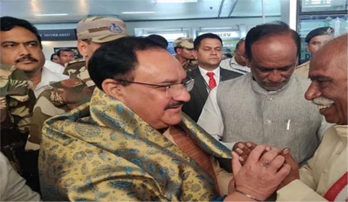 तेलंगाना : नड्डा ने भाजपा नेताओं संग चुनावी रणनीति पर चर्चा की