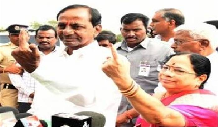 तेलंगाना में टीआरएस की स्पष्ट जीत के संकेत : एग्जिट पोल