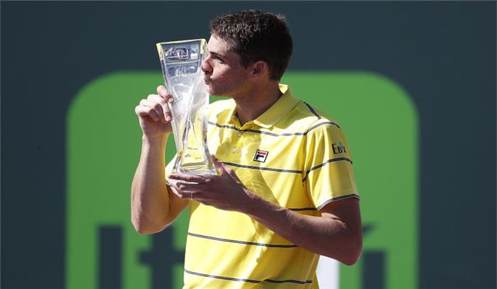 जॉन इस्नर ने करियर का पहला मियामी ओपन टेनिस टूर्नामेंट खिताब अपने नाम किया