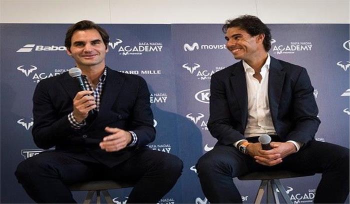 नडाल के टेनिस अकादमी के एक साल पूरे होने पर फेडरर ने दी बधाई