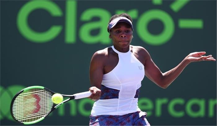 योहाना कोंटा को मात देकर वीनस विलियम्स ने किया मियामी ओपन के क्वार्टर फाइनल में प्रवेश 