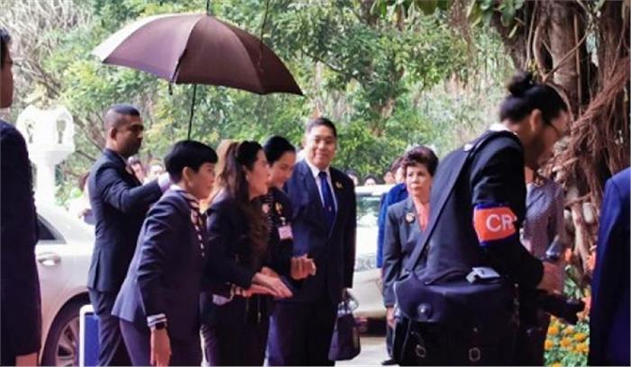 थाईलैंड की राजकुमारी चुलबोर्न धार्मिक यात्रा पर पहुंची कुशीनगर