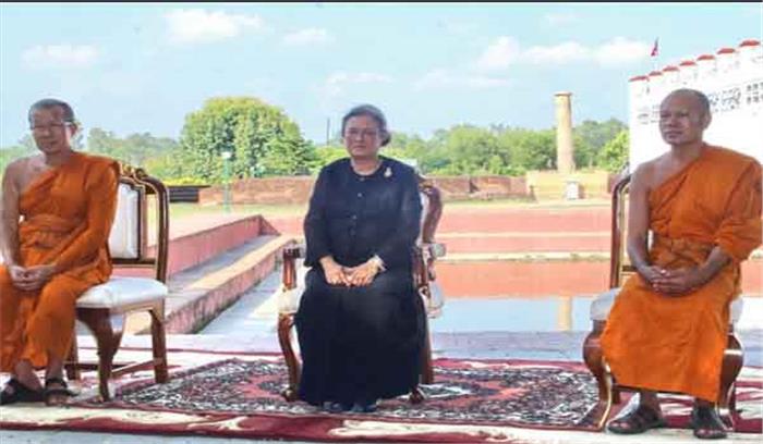 नेपाल में भगवान बुद्ध के जन्मस्थान का दौरा थाई राजकुमारी ने किया
