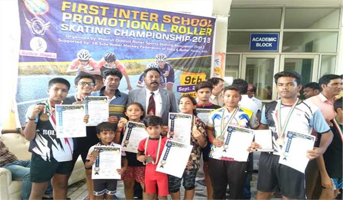 रोलर स्केटिंग स्पोर्ट्स गोल्ड कप में विजेता खिलाड़ी लेंगे हिस्सा