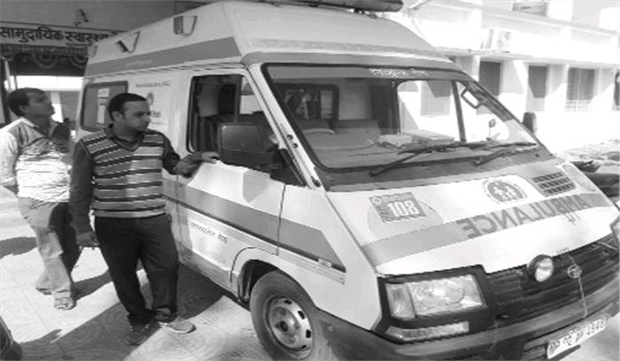 टायर खराब होने से दूर तक घायलों को लेने नहीं जा रही संजीवनी