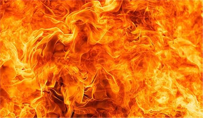 मध्यप्रदेश :आग बुझाने जा रही दमकल से कुचला टोलकर्मी