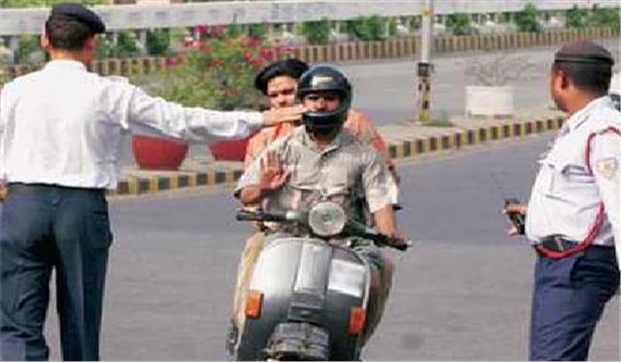 ट्रैफिक पुलिस ने 8 लाख रुपए की वसूली की 