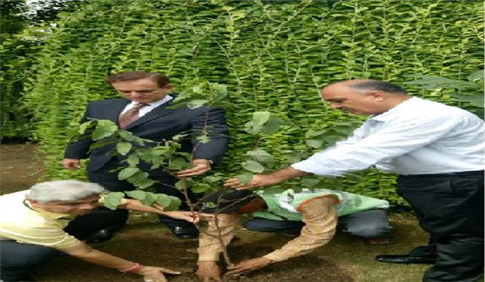 ब्राजील के राजदूत ने किया पौधारोपण
