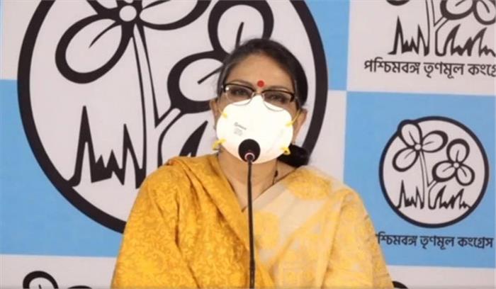 तृणमूल और तेदेपा सांसदों का राष्ट्रपिता की प्रतिमा के सामने प्रदर्शन