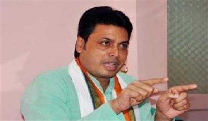  त्रिपुरा में बिप्लब देब ने मुख्यमंत्री पद की शपथ ली