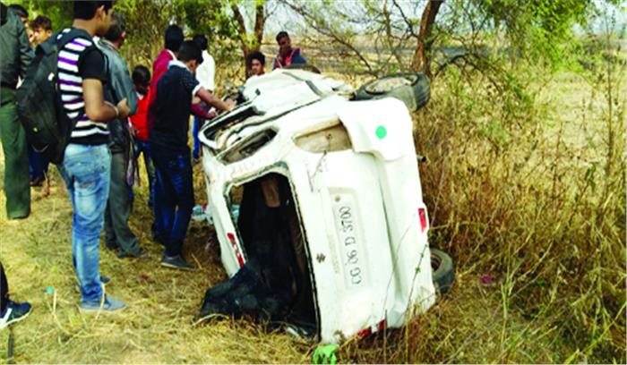 सड़क हादसे में सरंपच की मौत, 1 घायल