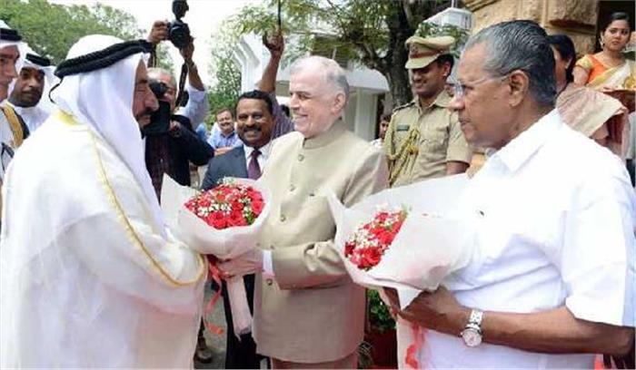 शारजाह के शाह ने केरल के राज्यपाल से की मुलाकात