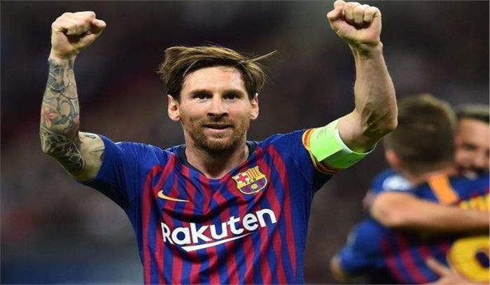 चैंपियंस लीग के प्लेयर ऑफ द वीक बने लियोनल मैसी