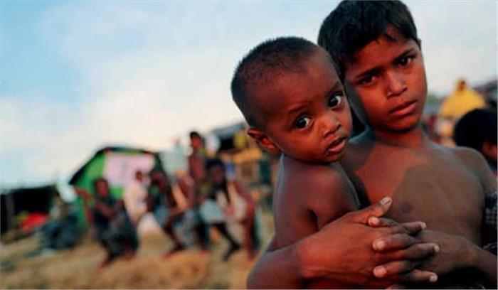 पर्याप्त भोजन और स्वच्छ पानी की कमी से रोहिंग्या बच्चों की हालत दयनीय