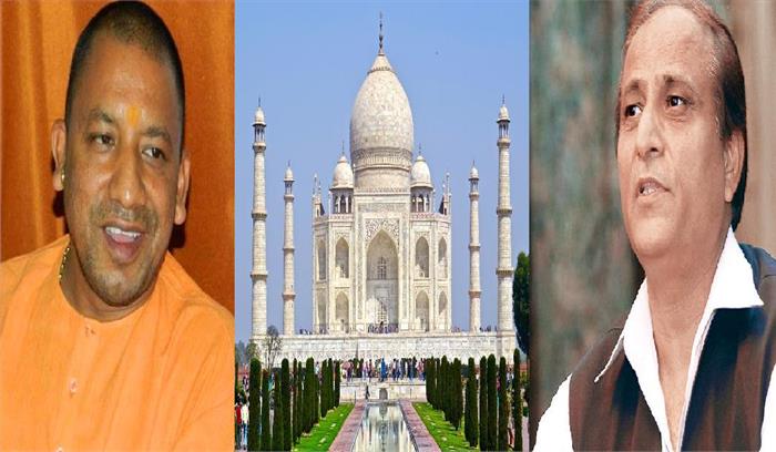 योगी जी ताजमहल को गिराने का निर्णय लें, आज़म खान करेंगे सहयोग