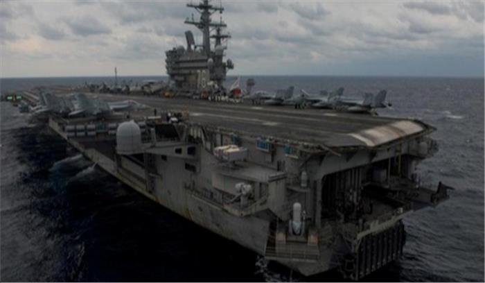 अमेरिकी नौसेना का विमान दुर्घटनाग्रस्त