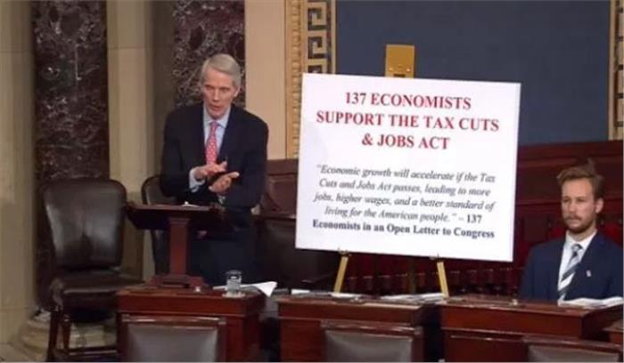 रिपब्लिकन कर सुधार विधेयक को मिली अमेरिकी सीनेट की मंजूरी