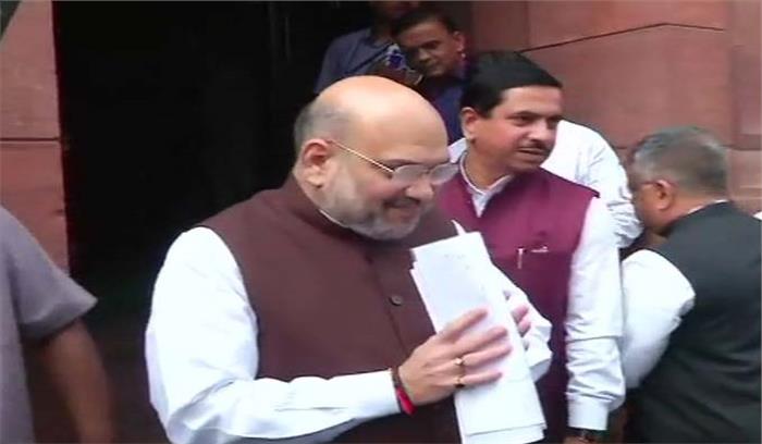 कश्मीर मुद्दे पर गृहमंत्री अमित शाह  पहले राज्यसभा फिर लोकसभा में बयान देंगे