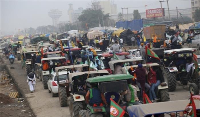 संयुक्त किसान मोर्चा ने गुरुग्राम में निकाली ट्रैक्टर रैली