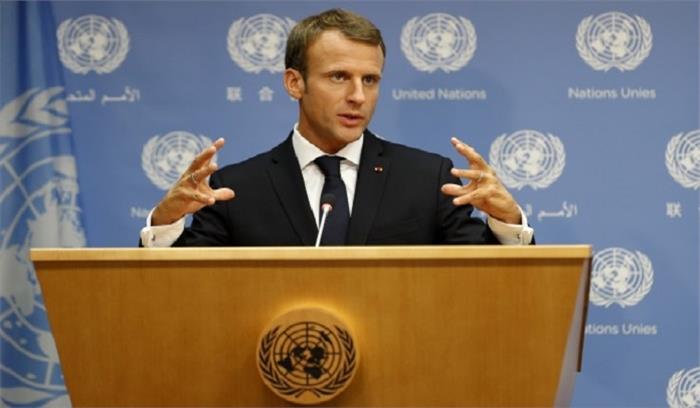 पेरिस समझौते का इमैनुएल मैक्रों ने किया बचाव