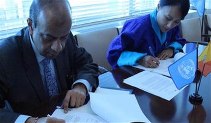 संयुक्त राष्ट्र शांति अभियान त्वरित तैनाती समझौते पर भूटान ने किए हस्ताक्षर