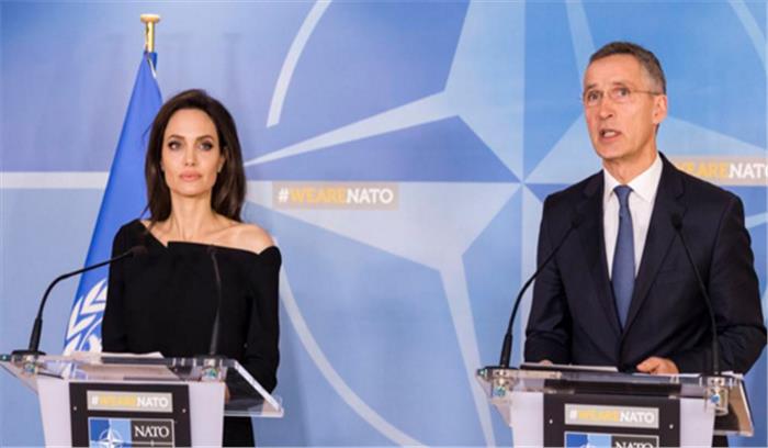 युद्ध क्षेत्र में यौन हिंसा के खिलाफ साथ लड़ेंगे एंजेलिना जोली और नाटो