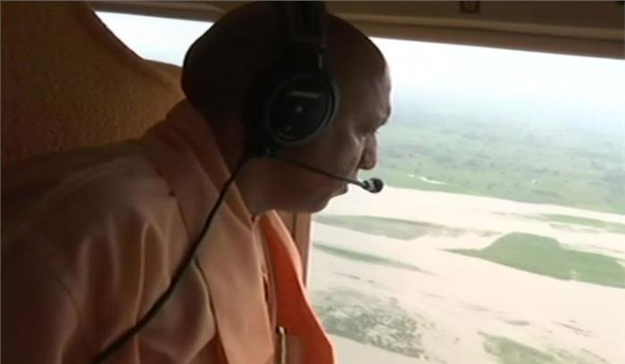 योगी आदित्यनाथ ने किया बाढ़ प्रभावित गोण्डा का दौरा