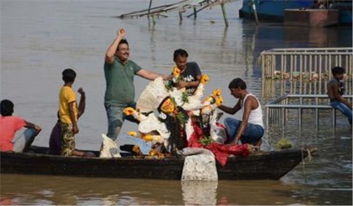 उप्र : बस्ती में मूर्ति विसर्जन के दौरान अफवाह से हिंसा भड़की