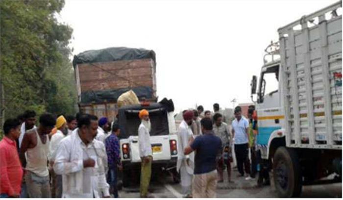 यूपी: भीषण सड़क हादसे में टाटा मैजिक में सवार 13 लोगों की मौत