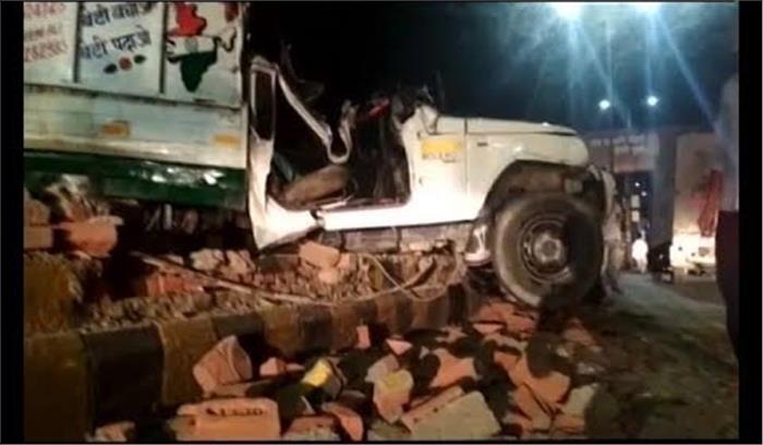 मेरठ में तेज रफ्तार ट्रक की चपेट में आकर पांच लोगों की मौत