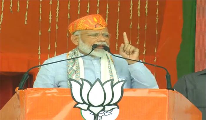 दरभंगा में पीएम मोदीःभारत माता की जय ही भक्ति, वंदे मातरम का उद्घोष ही शक्ति है