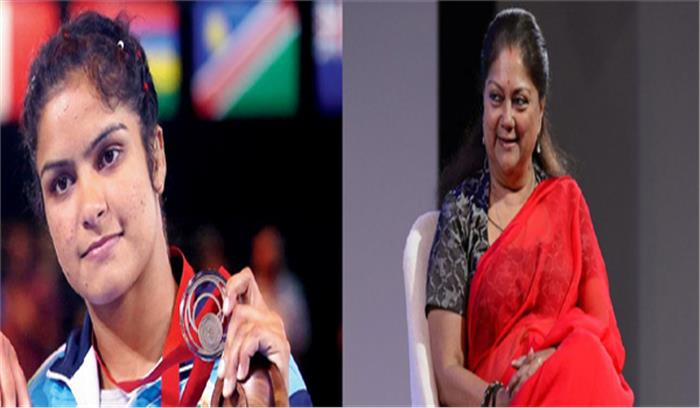 कुश्ती चैंपियनशिप में स्वर्ण पदक जीतने वाली नवजोत कौर को वसुंधरा राजे ने दी बधाई कुश्ती चैंपियनशिप में स्वर्ण पदक जीतने वाली नवजोत कौर को वसुंधरा राजे ने दी बधाई