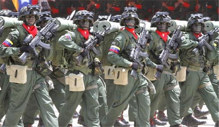 वेनेजुएला ने किया सैन्याभ्यास शुरू होने का ऐलान