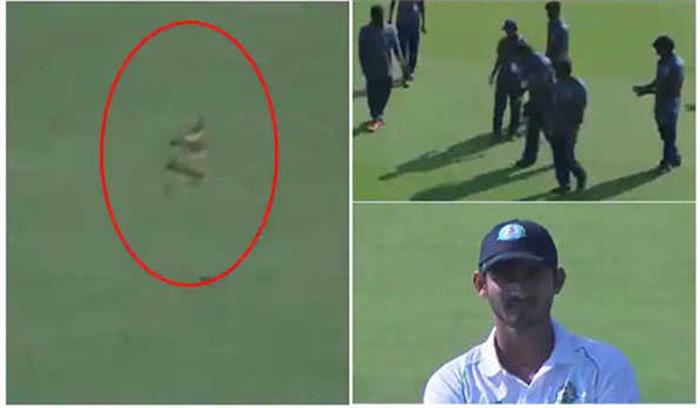 सांप ने रूकवाया रणजी मैच